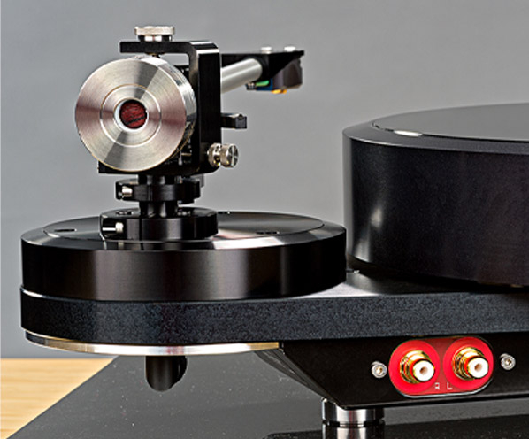 Closeup of turntable